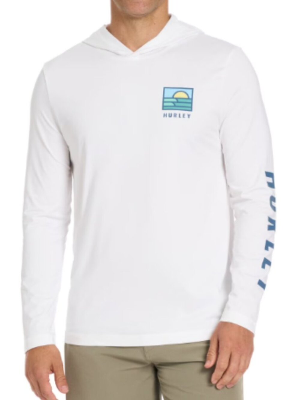 Hurley Men's Hooded UV Tee - White
